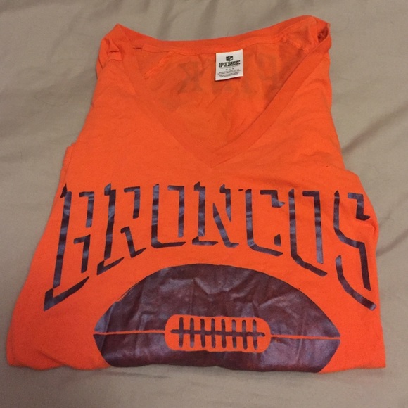 VS Pink Broncos Long Sleeve V-Neck