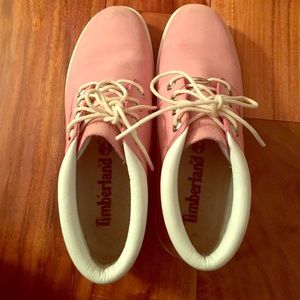 Pink Timberlands