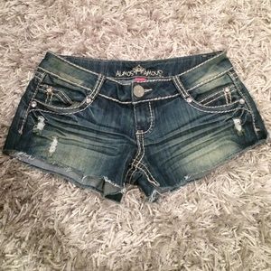 Medium Wash Jean Shorts