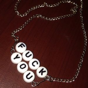 Fuck you necklace
