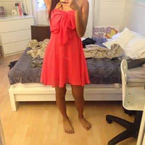 Pink Strapless Dress