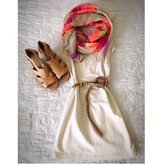 Tropical print scarf