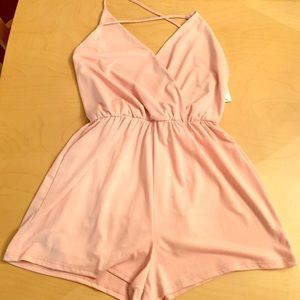 Foreign Exchange peach romper