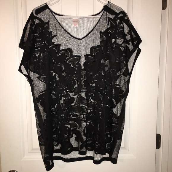 Lace swimsuit cover-up