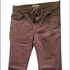 Mocha Free People Cropped Skinny Jeans