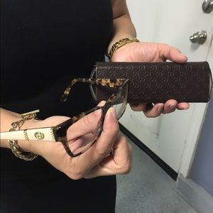 Gucci glasses and case