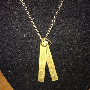 Never worn. Always love, young & brave necklace!