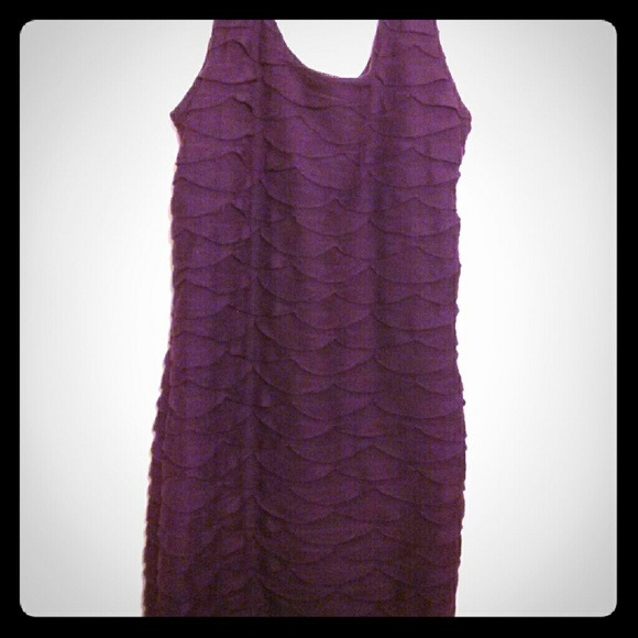 Forever 21 Purple Tiered Bodycon Dress