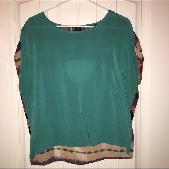 Turquoise blouse - Picture 2 of 3