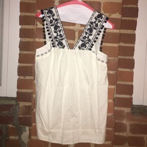 J. Crew Pom Pom top, only worn once.