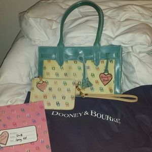 Dooney and Bourke IT bag and wristlet! W/dust bag
