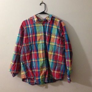 Multi colored flannel