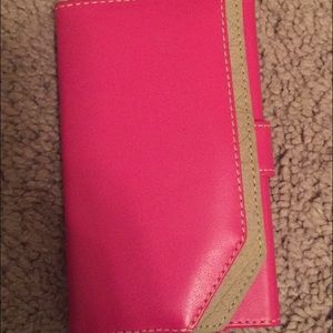 PINK and tan Belkin I pod case/wallet