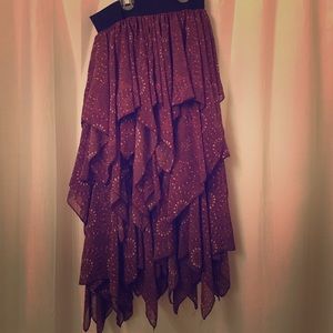 Free People Ruffle Skirt