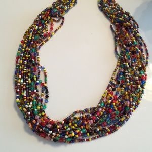 Multi color/strand necklace