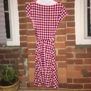 Leota Gingham Tie Dress