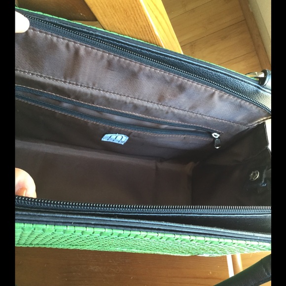 💖Sale💖Miche Green Purse w/Leopard MagneticCover! - Picture 3 of 4