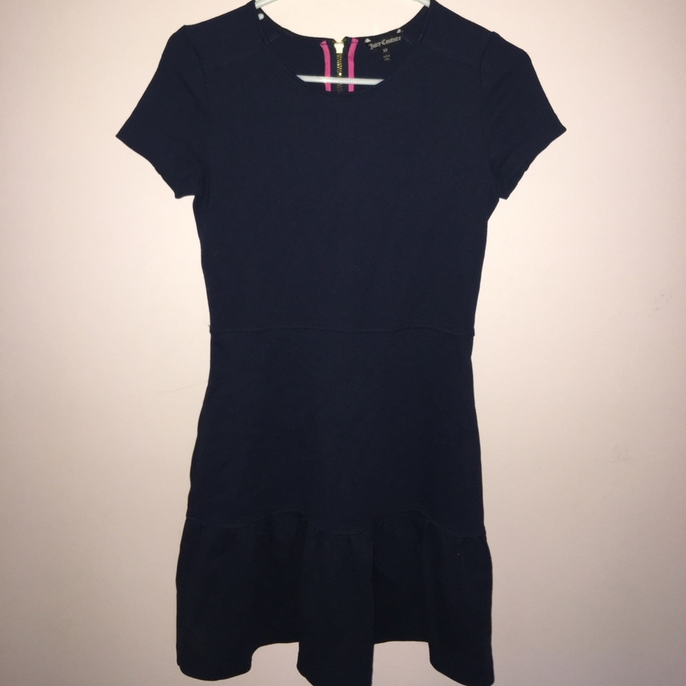 Juicy Couture Solid Ponte Flirty Dress