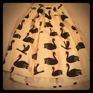 Swan Fit & Flare Skirt