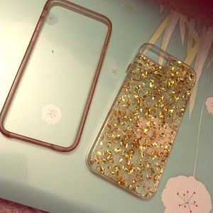 iPhone 6 gold flake case