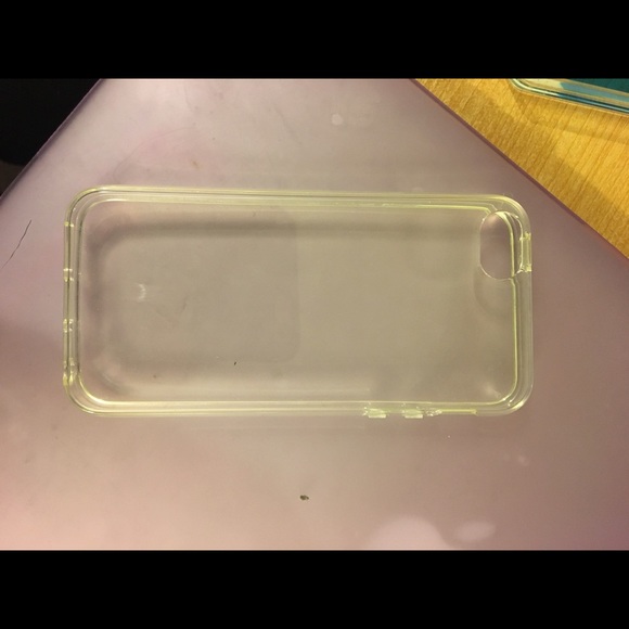 Clear rubber iPhone 5/5s case. Brand new