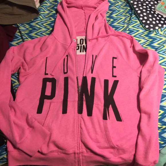Hot pink hoodie