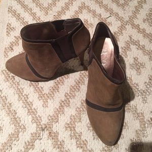 BCBG Paris Suede Heeled Booties