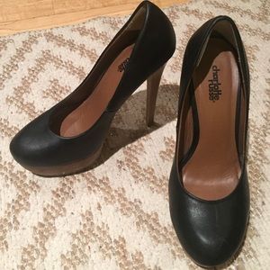 Charlotte Russe Black Platform Shoes