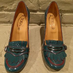Tod's Mary Jane Patent Leather Loafer Pump
