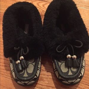 Coach moccasins size 6.5