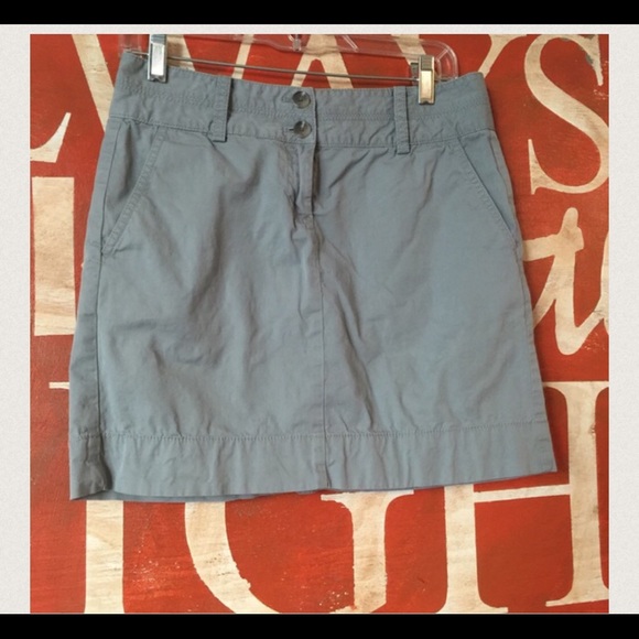 Ann Taylor Loft Chino Skirt (gray)