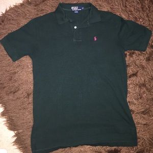 Dark Green Polo Ralph Lauren collared shirt