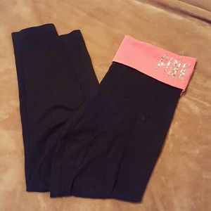 Pink victorias secret yoga pants