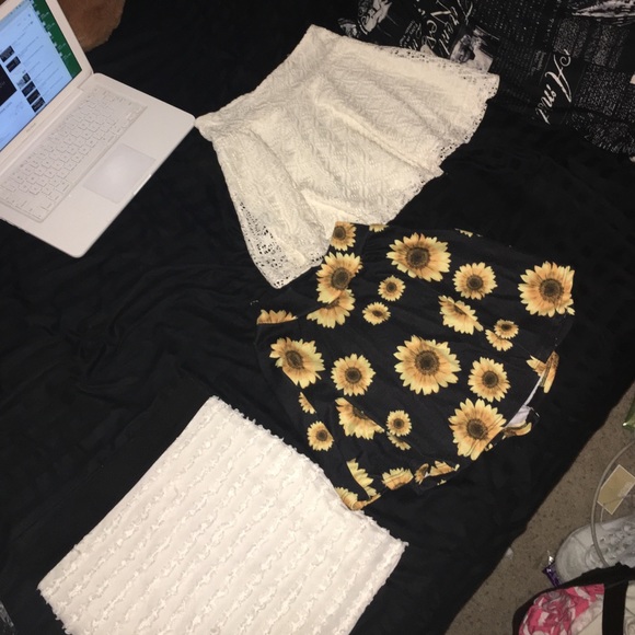 Two skater skirts and one pencil skirt