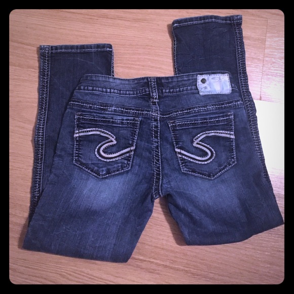 Silver Jean Capris