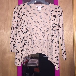 a cropped sweater jacket