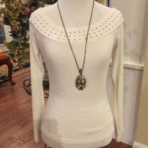 White sweater size small