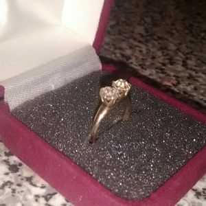 Great Depression style 10k gf engagement ring
