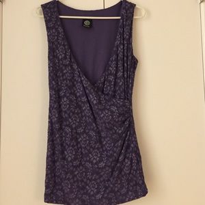 Bobeau Lavender lace tank top
