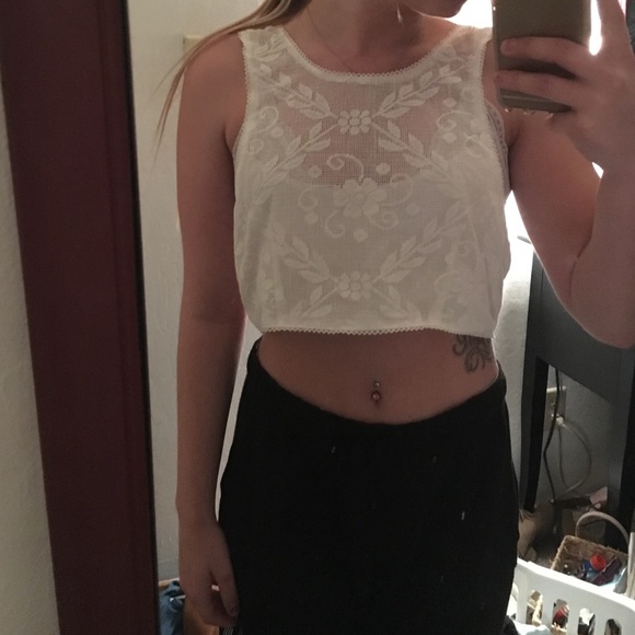 Festival crochet style crop top