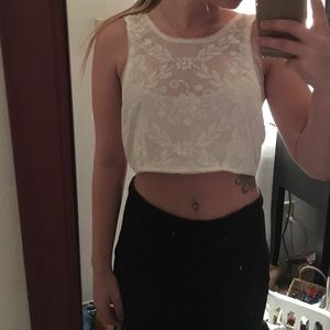 Festival crochet style crop top