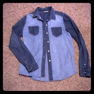 Soft material Jean top! 💙