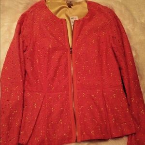 Salmon/yellow blazer (never worn)
