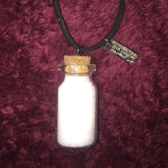Supernatural salt bottle necklace