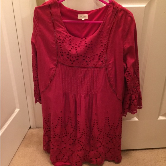 Garnet short cutout dress