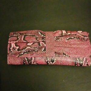Pink clutch wristlet