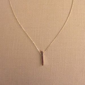 Minimalist bar necklace