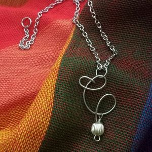 Silver Plated Initial *C* pendant