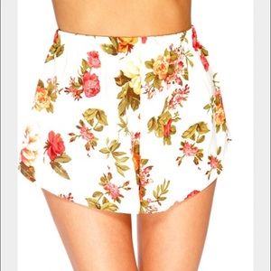 Floral print shorts
