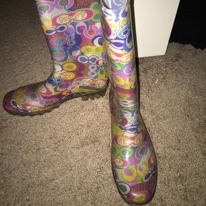 Coach rain boots